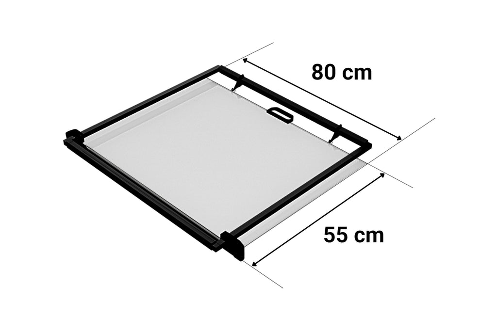 RICREO Tendina Oscurante Retraibile per Tetto Panoramico, Compatibile con Citroën AMI, Fiat Topolino e Opel Rocks, Parasole Auto UV 90x60 cm, Kit Completo