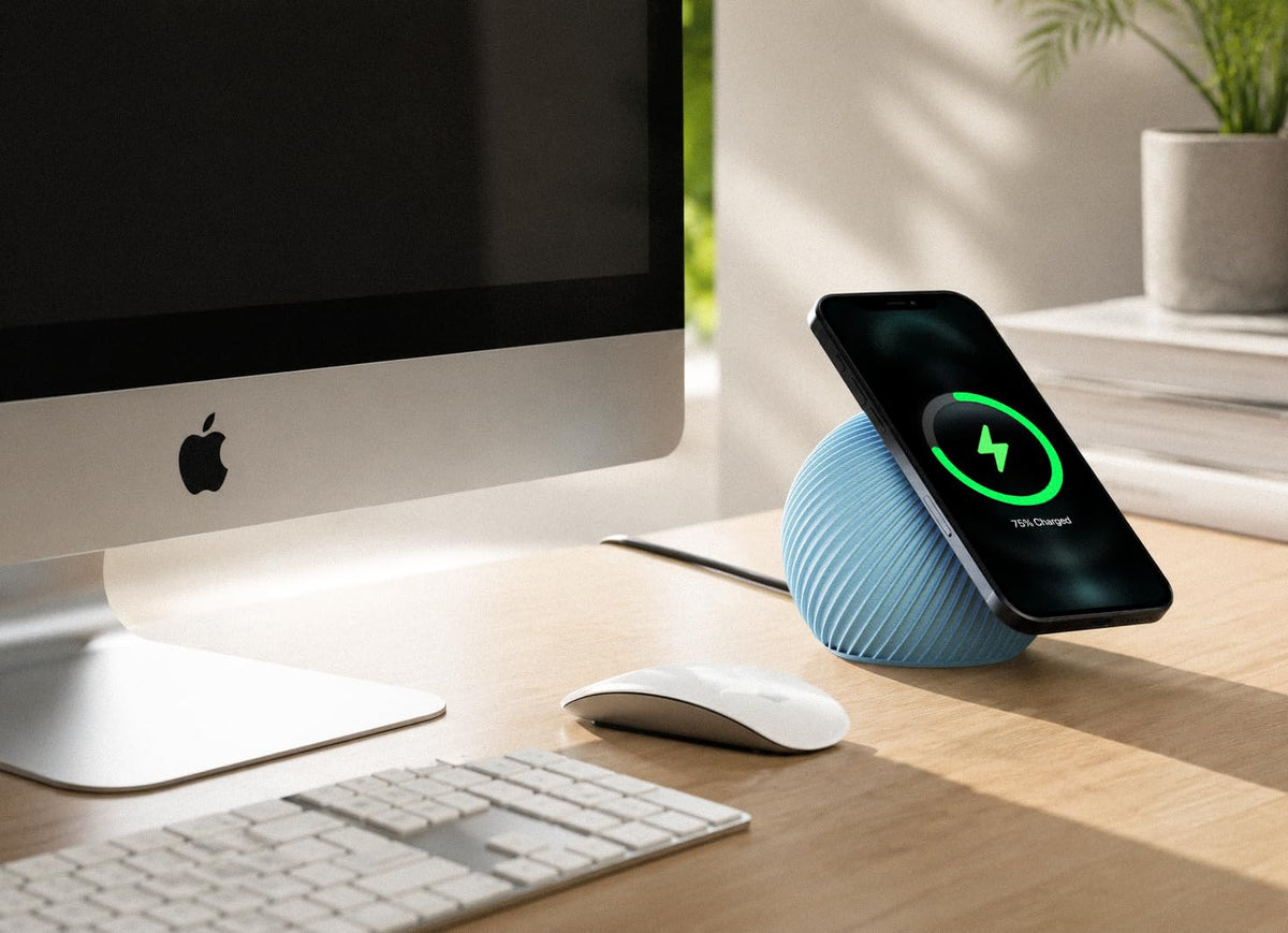 Caricatore Wireless Magnetico 15W per MagSafe, Design a Sfera Premium