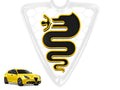 Logo per Griglia Anteriore, Alfa Romeo Giulietta 2016, Design Serpente