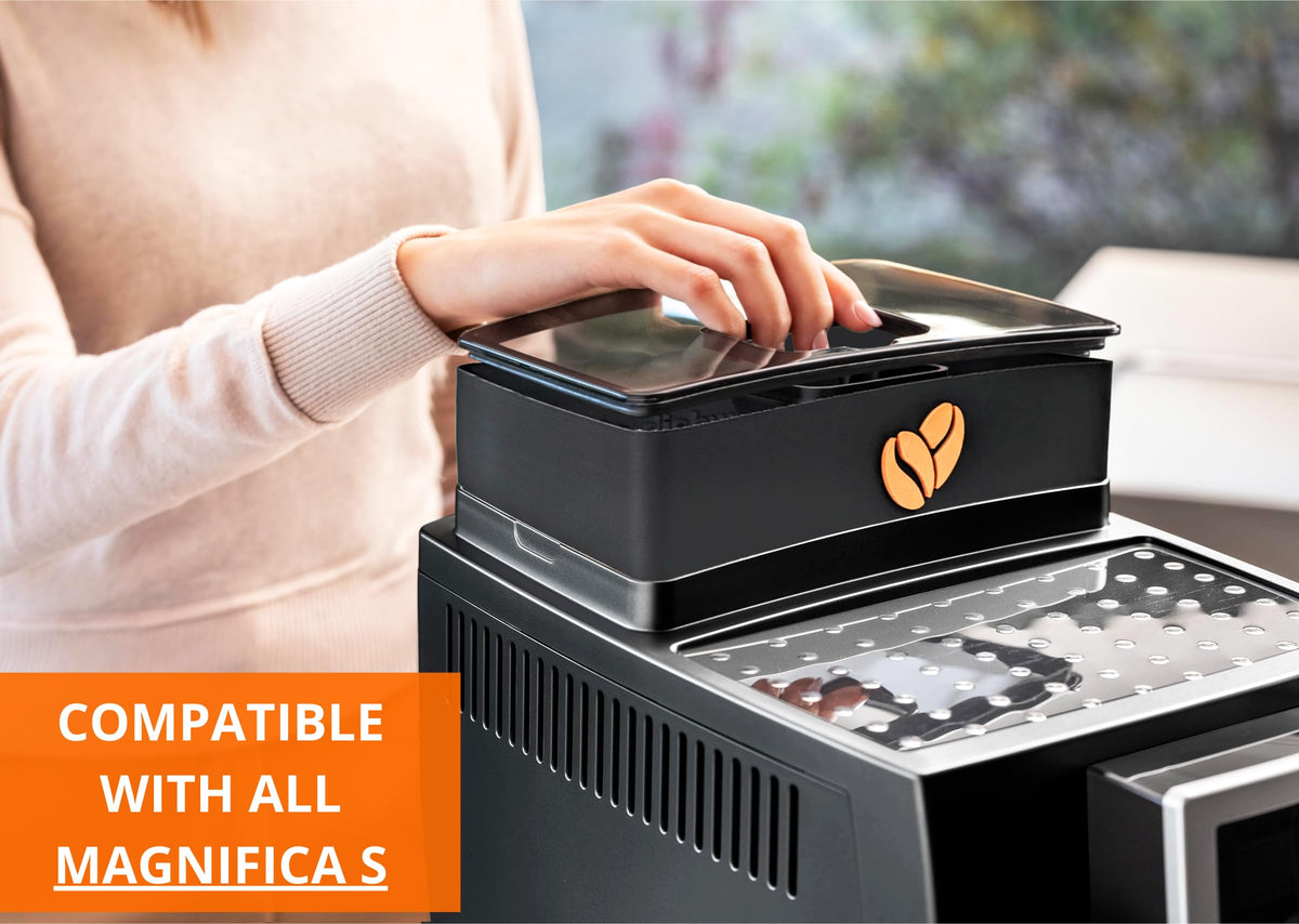 Estensione per Magnifica S, Contenitore Chicchi per DeLonghi Magnifica