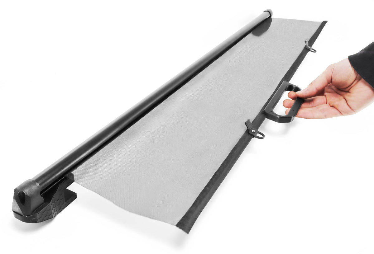 RICREO Tendina Oscurante Retraibile per Tetto Panoramico, Compatibile con Citroën AMI, Fiat Topolino e Opel Rocks, Parasole Auto UV 90x60 cm, Kit Completo