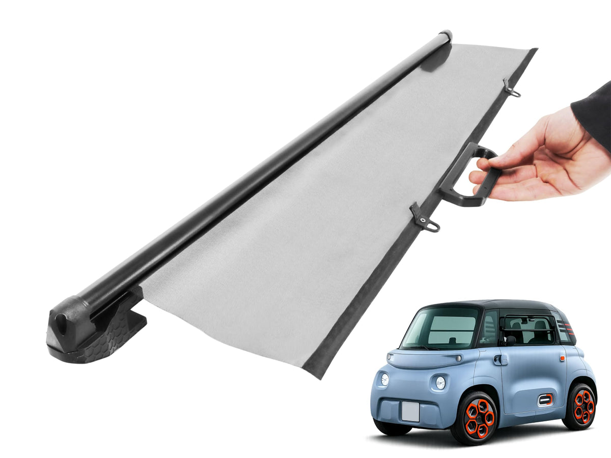 RICREO Tendina Oscurante Retraibile per Tetto Panoramico, Compatibile con Citroën AMI, Fiat Topolino e Opel Rocks, Parasole Auto UV 90x60 cm, Kit Completo