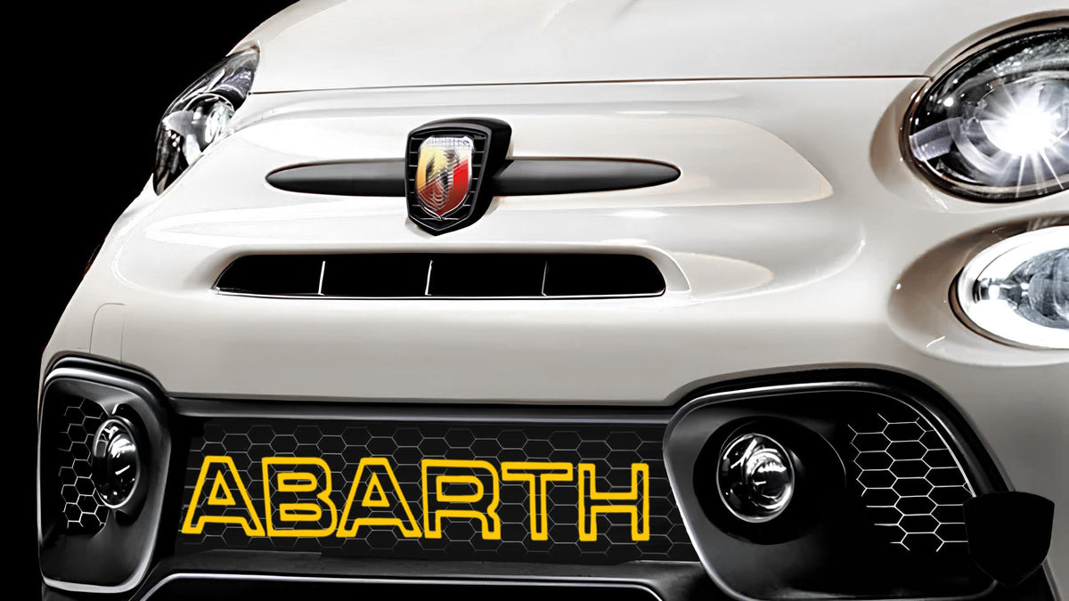 Scritta Decorativa per Griglia Anteriore per Abarth 500/595 e Fiat Punto