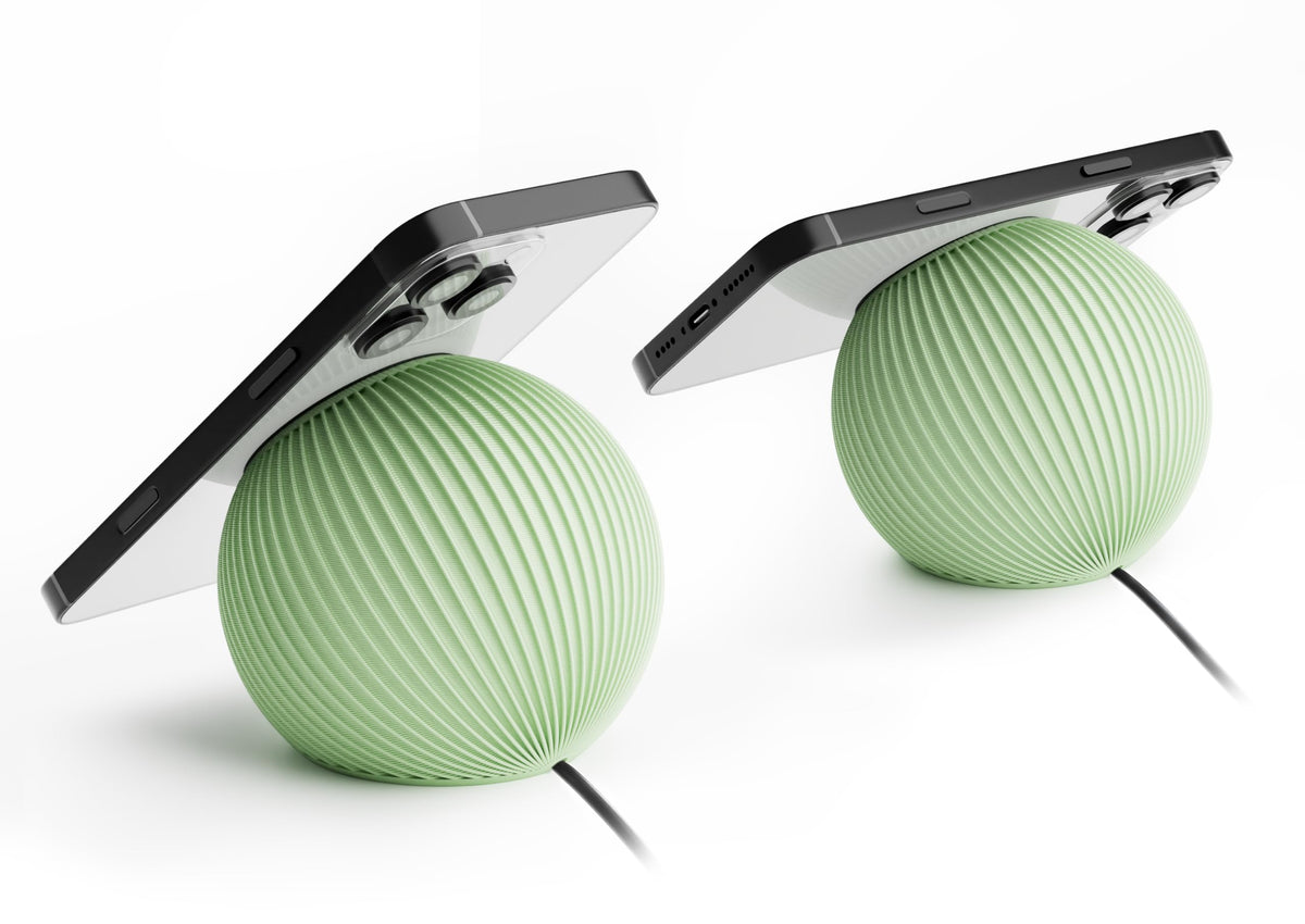Caricatore Wireless Magnetico 15W per MagSafe, Design a Sfera Premium