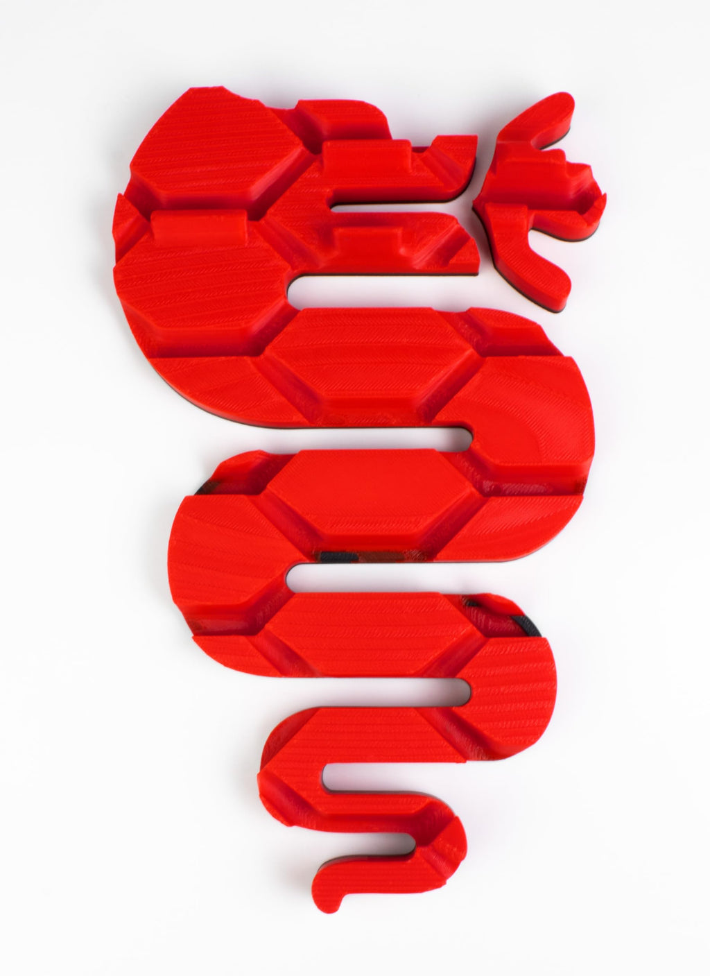 Logo per Griglia Alfa Romeo MITO, Serpente Biscione Esterno 2016+ (Rosso-Nero)