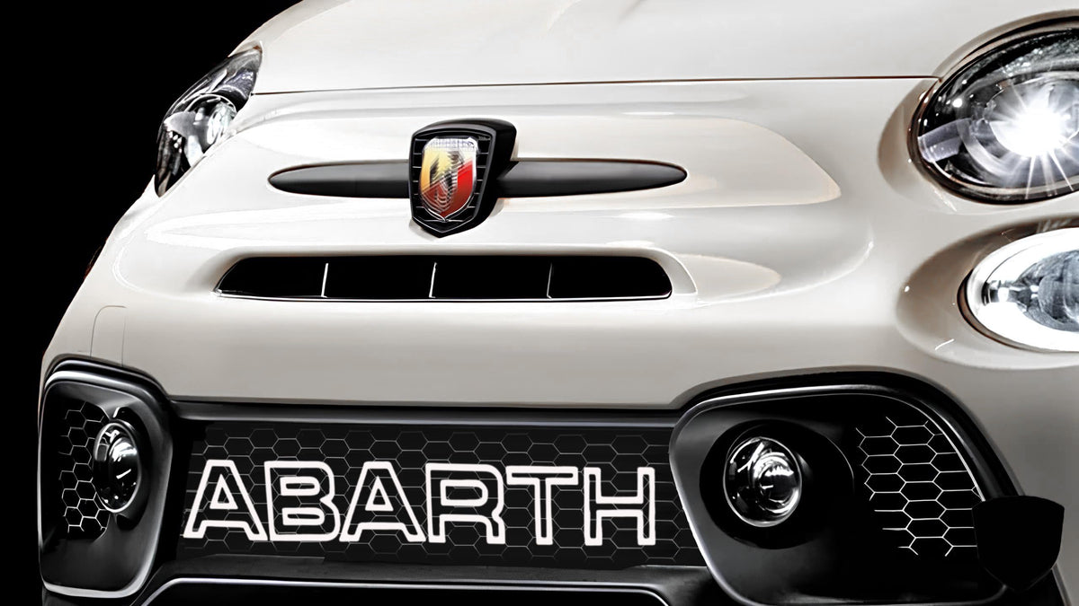 Scritta Decorativa per Griglia anteriore per Abarth 500, Punto Evo e 595
