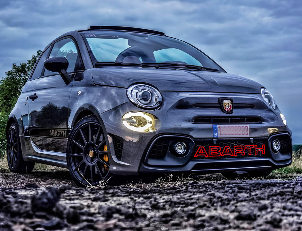 Scritta Decorativa per Griglia Anteriore per Abarth 500/595 e Fiat Punto