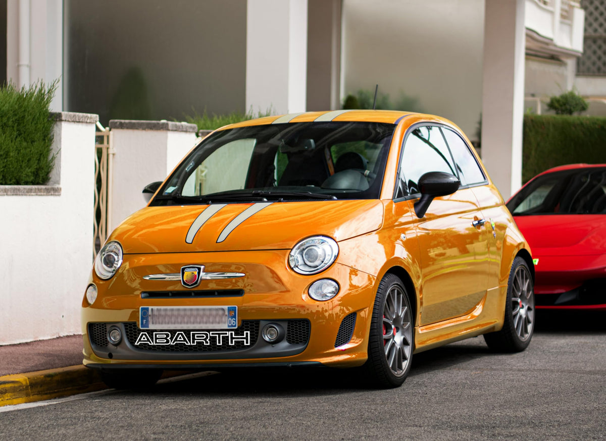 Scritta Decorativa per Griglia anteriore per Abarth 500, Punto Evo e 595