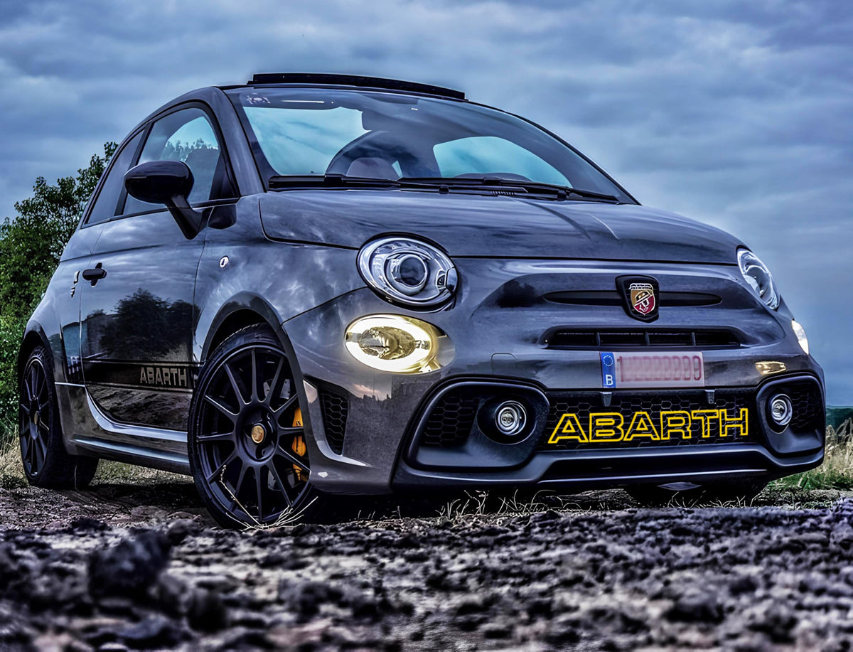 Scritta Decorativa per Griglia Anteriore per Abarth 500/595 e Fiat Punto
