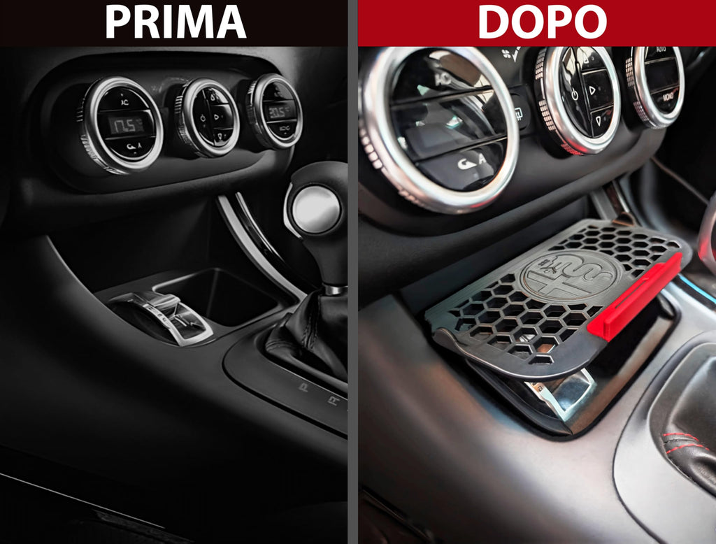 Supporto Smartphone Auto per Alfa Romeo Giulietta Vano sopra DNA