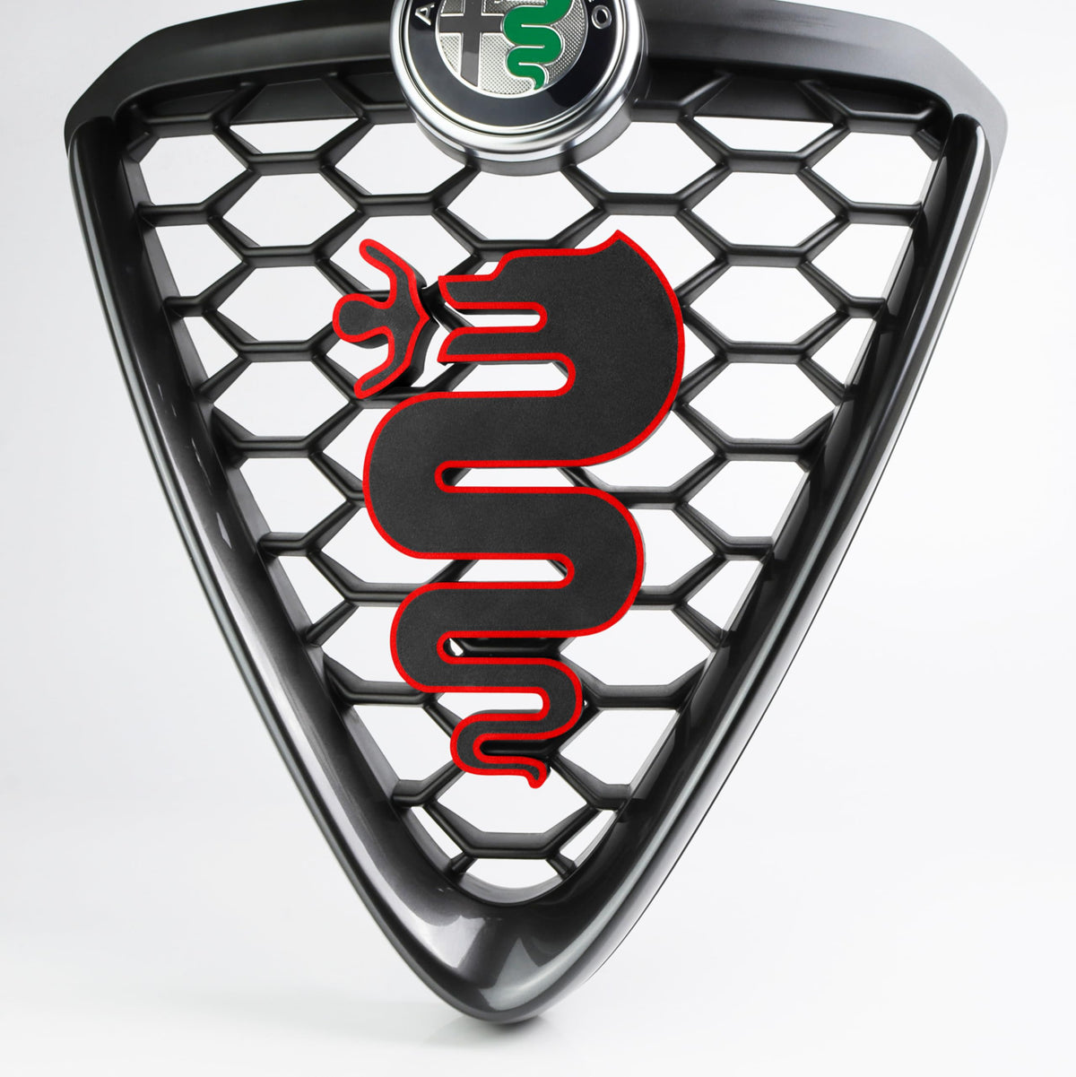 Logo per Griglia Alfa Romeo MITO, Design Serpente Biscione Esterno 2016+
