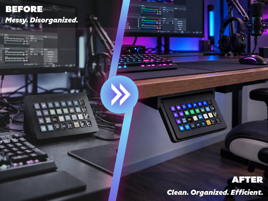 Supporto sottoscrivania regolabile per Stream Deck MK1/MK2