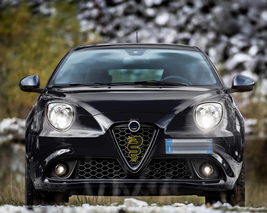 Logo per Griglia Alfa Romeo MITO 2016+, Serpente Biscione Esterno