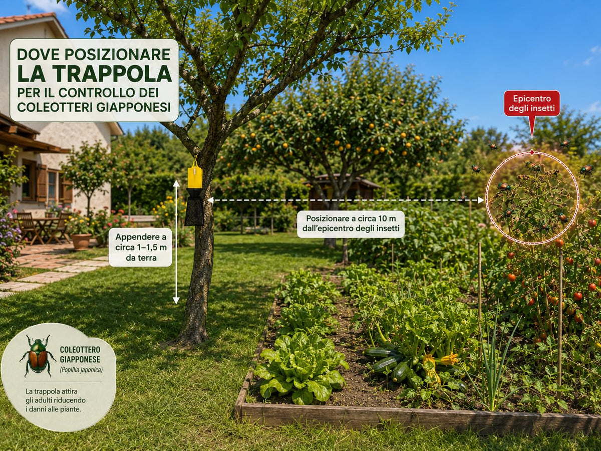 Trappola per Popillia Japonica con Feromone, Kit per Scarabeo Giapponese